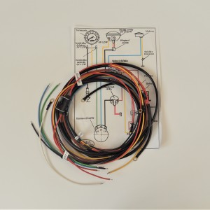 Instalacja elektryczna ze stacyjką  w lampie, Jawa 125/175/250 Kyvacka