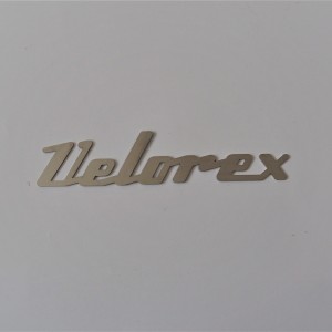 Emblemat VELOREX, nierdzewny