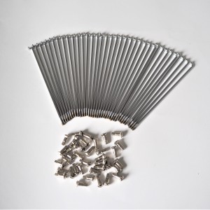 Szprychy i nyple, komplet 36 szt, M3,5-148, chrom, Jawa 555/05/20/21/23
