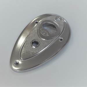 Pokrywa stacyjki z amperomierzem, oryginalna, po elektropolerowaniu, Jawa, CZ