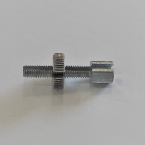 Śruba regulacji nastawu linki z nakrętką, ocynk, M6x40mm, Jawa, CZ