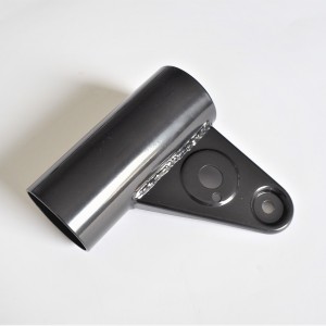 Uchwyt przedniej lampy, prawy, czarny, Jawa 638,639