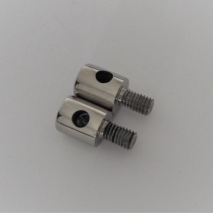 Zawias pokrywy wózka, 2 szt, nierdzewny/polerowany, PAV