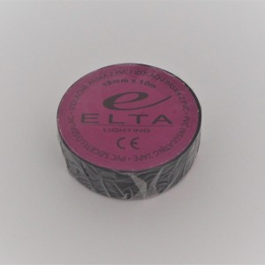 Taśma izolacyjna, 19 mm x 10 m, czarna, PCV