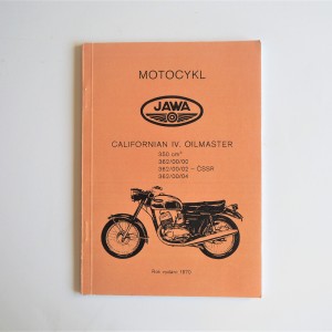 Katalog części zamiennych JAWA CALIFORNIAN - J.CZESKI, format A5, 70 stron