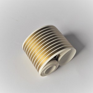 Naklejki, złote paski, 3 mm x 150 cm, Jawa, CZ