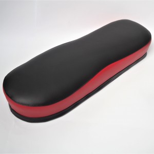 Siedzenie, półskóra, czarno-czerwone, Jawa 50 typ 05/20/21