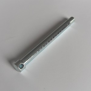 Ośka przedniego koła, 175/163 mm, ocynk, Jawa 250/350 Kyvacka, Panelka