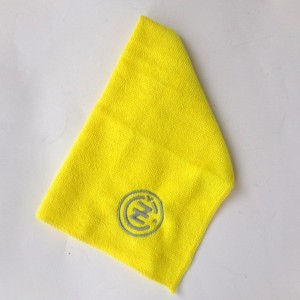 Ściereczka z mikrofibry, 30 X 30 cm, żółta, logo CZ