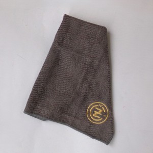 Ściereczka z mikrofibry, 30 X 30 cm, szara, logo CZ