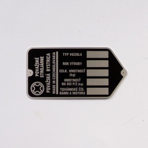 Tabliczka znamionowa, Jawa Babetta 207, MUSTANG, 90