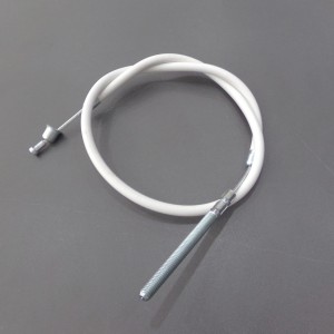 Linka tylnego hamulca, 48/64 cm, biała, Jawa 20