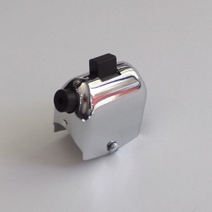 Przełącznik świateł z otworem na kabel, chrom, DUELLS, Jawa, CZ