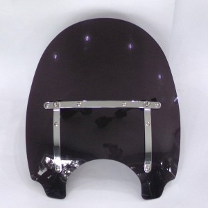 Szyba owiewka, z blachami, duża, nietłukąca, ciemna, Jawa 300 CL, 350 Perak, 42 Bobber