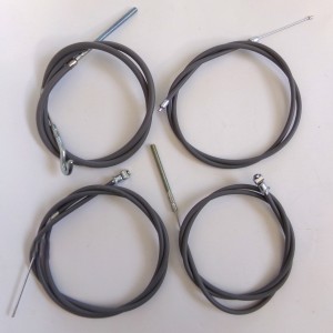 Komplet 4 linek, wersja na rolgaz, bez śrub regulacyjnych, szare, Jawa, CZ