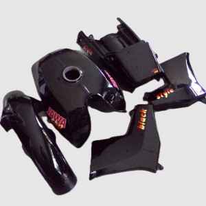 Karoseria lakierowana, czarna, oryginał, Jawa 640