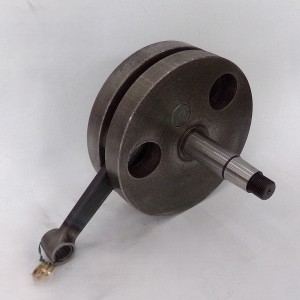 Wał korbowy, łożysko igiełkowe, na sworzeń 15 mm, oryginał, po renowacji, Jawa 250 Perak, Kyvacka