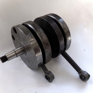 Wał korbowy, łożysko igiełkowe, na sworzeń 16 mm, oryginał, po renowacji, /2/, Jawa 350 Perak, Kyvacka, Panelka