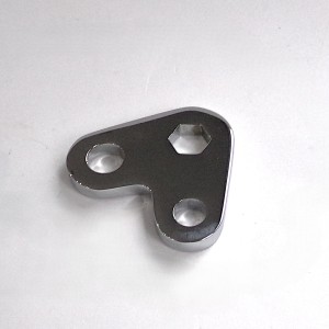 Uchwyt stopki i dźwigni hamulca, chrom, Jawa Special