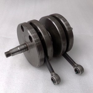 Wał korbowy, łożysko igiełkowe, na sworzeń 16 mm, pod alternator, oryginał, po renowacji, /1/, Jawa 632 (12V), 634 (12V)