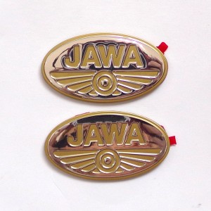 Logo JAWA na nádrž, 2 kusy, 3D samolepky