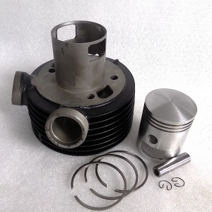 Cylinder + tłok 66,50/15, oryginał, po renowacji, Jawa 250 Kyvacka