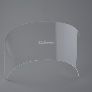 Szyba przednia PLEXI, niższa, 22 cm, z logo Velorex, VELOREX 560, 561