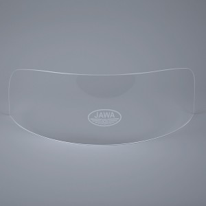 Szyba przednia PLEXI, niższa, 22 cm, z logo JAWA, VELOREX 560, 561