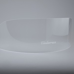 Szyba przednia PLEXI, niższa, 18 cm, z logo Velorex, VELOREX 562