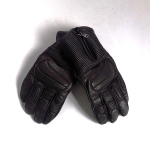 Rękawice motocyklowe, skórzane, czarne, rozmiar XL