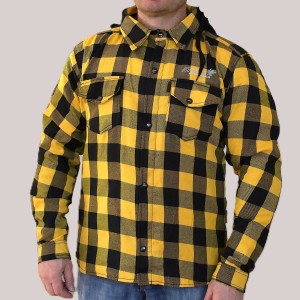 Kurtka flanelowa, żółta, rozmiar 2XL